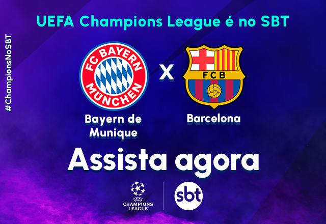 SBT transmite o jogão entre Barcelona e FC Bayern pela Champions League -  Bastidores - O Planeta TV