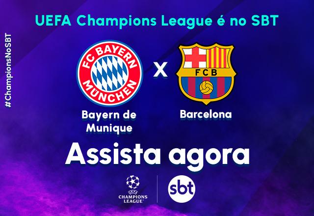 SBT transmite Bayern de Munique x Barcelona pela Champions League - SBT