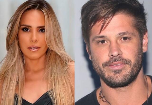 Wanessa Camargo e Dado Dolabella posam para foto.