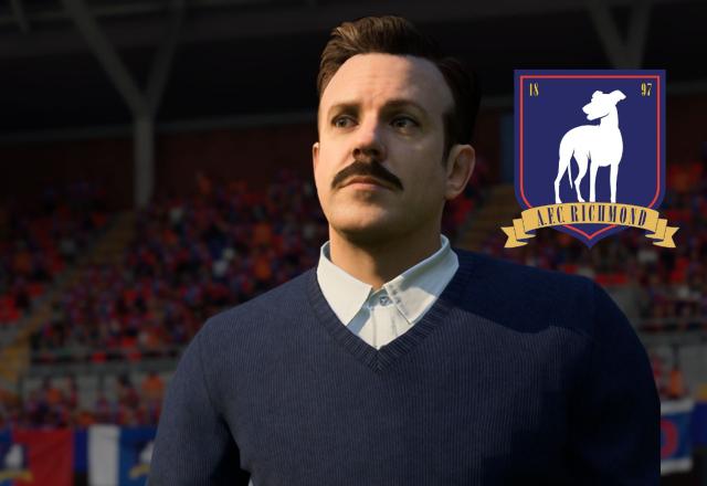Imagem promocional de Ted Lasso em FIFA 23