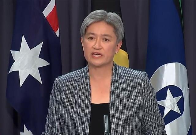 Ministra das Relações Exteriores, Penny Wong, anunciou a mudança | Reprodução