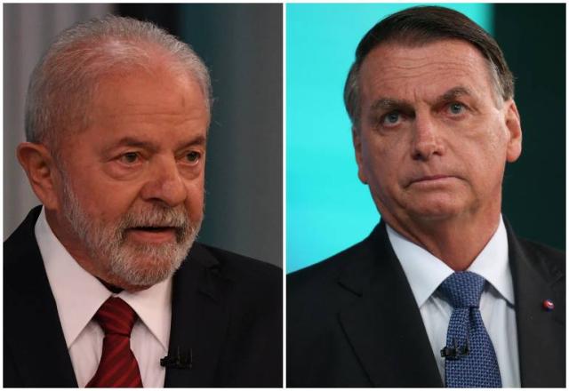 Bolsonaro, candidato à reeleição, e Lula, em debate final do segundo turno | Alexandre Brum/Enquadrar/Estadão Conteúdo e Cléber Mendes/Agência O Dia/Estadão Conteúdo