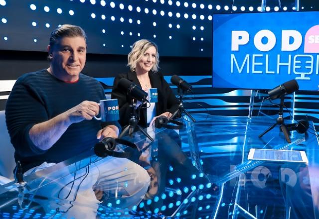 Carlos Nascimento e Adriana Perazzelli no Pod Ser Melhor