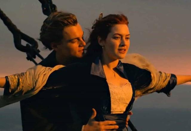 Jack e Rose em cena no Titanic