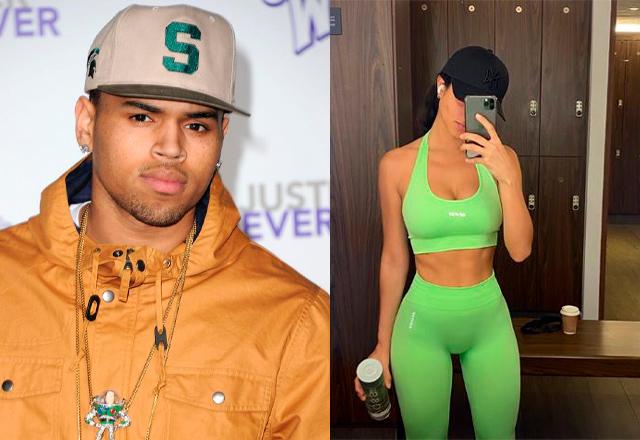 montagem de Rayanne Bitancourt e Chris Brown