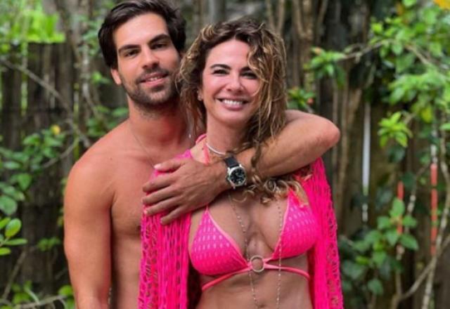 A apresentadora Luciana Gimenez e o namorado