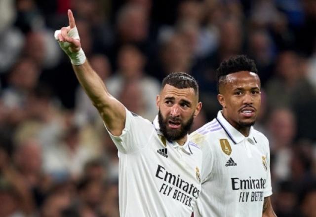 Benzema e Éder Militão, do Real Madrid