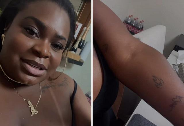 Jojo Todynho mostra braço tatuado