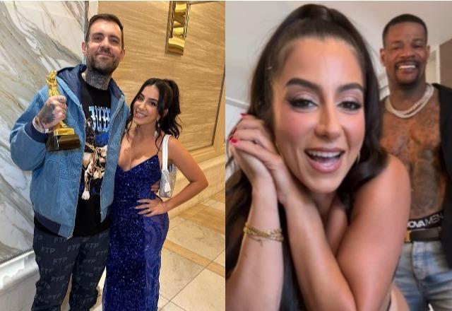 Adam Grandmaison e Lena Nersesian à esquerda; Jason Luv e Lena Nersesian à direita
