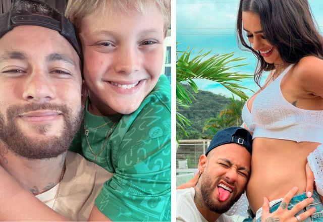 Neymar, Davi e Bruna Biancardi