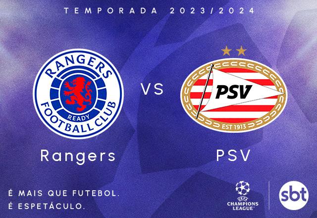 SBT transmite Rangers x PSV pela Champions League - SBT