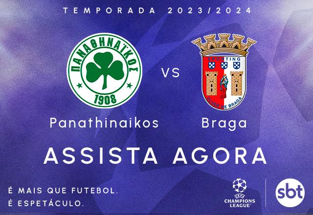Panathinaikos x Braga - Chamada SBT - UEFA Champions League 