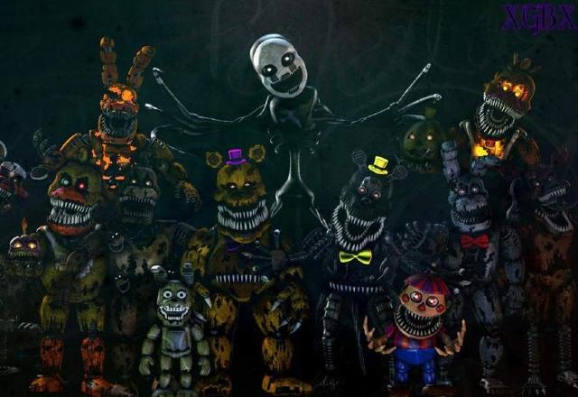 10 Animatronics MAIS ASSUSTADORES DE FNAF