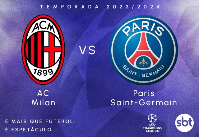 SBT transmite Milan x PSG pela fase de grupos da Champions League - SBT