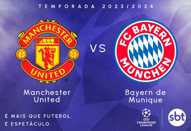 MANCHESTER UNITED X BAYERN DE MUNIQUE TRANSMISSÃO AO VIVO DIRETO DO OLD  TRAFFORD - CHAMPIONS LEAGUE 