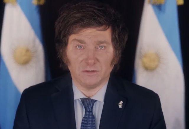 Javier Milei chega ao Congresso Nacional para posse na Argentina