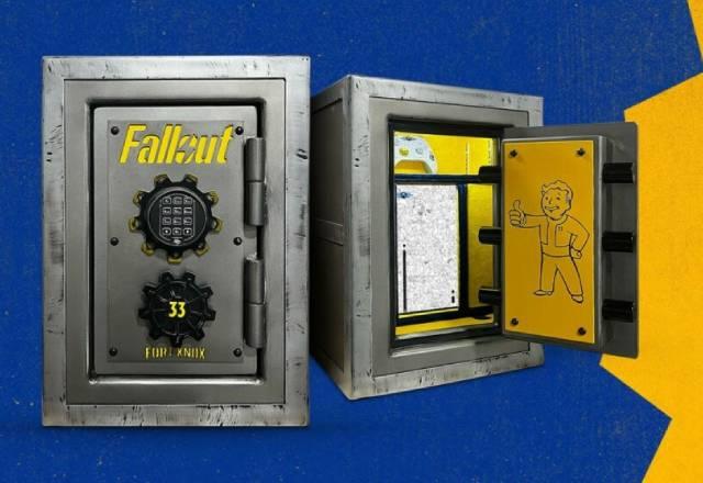 xbox series x dentro de cofre de fallout