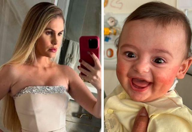 Sbt Tv Bárbara Evans Comemora Alta Hospitalar Do Filho Foi Forte