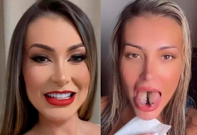 Andressa Urach posa para foto.