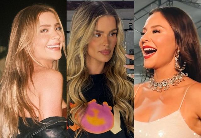 Montagem com fotos de Jade Picon, Yasmin Brunet e Paolla Oliveira