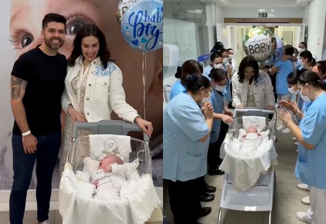 nadja haddad e o filho