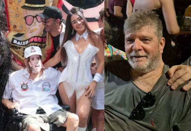 Marcelo Rubens Paiva e Alessandra Negrini em foto