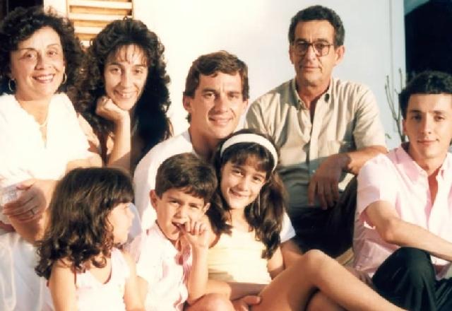 Ayrton Senna e família
