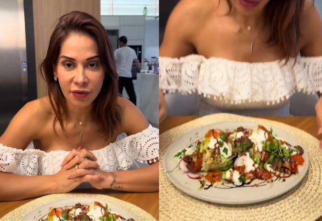 Maíra Cardi exibe refeição com chef particular: Morando em um restaurante