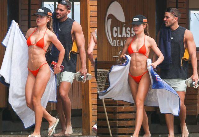 Jade Picon e André Lamoglia em foto