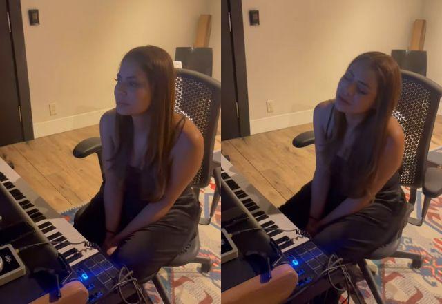 Lexa se emociona ao ouvir música feita para a filha que faleceu