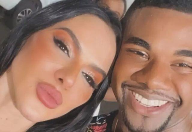 Davi Brito e a ex-namorada Tamires Assis