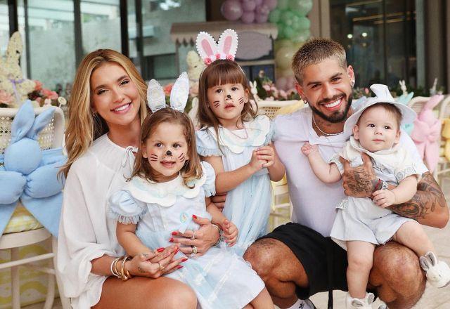 Virginia Fonseca, Zé Felipe e filhos em foto