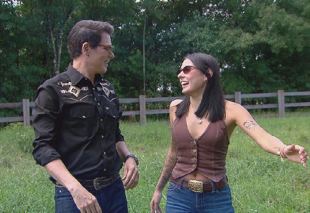 Celso portiolli e Ana Castela
