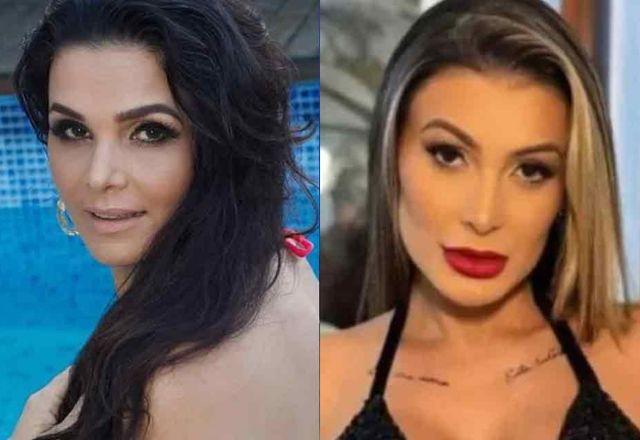 Luiza Ambiel e Andressa Urach lado a lado