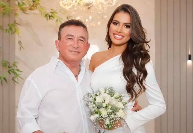 Amado Batista e a esposa