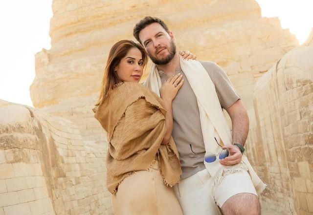 Thiago Nigro e Maíra Cardi em foto