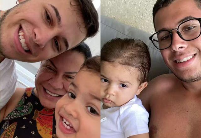 Dona Ruth, João Gustavo e Leo