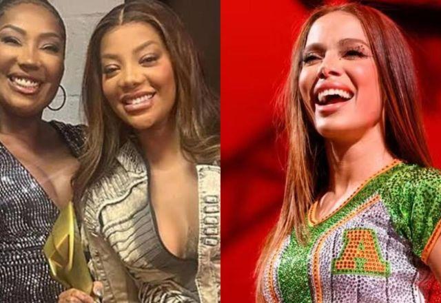 Silvana, Ludmilla e Anitta na mesma imagem, lado a lado