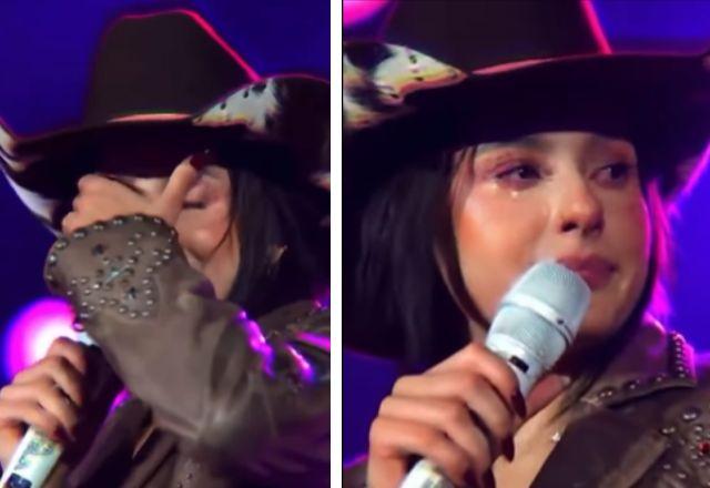 Ana Castela cai no choro em desabafo durante show: \"Não estou aguentando\" - SBT TV