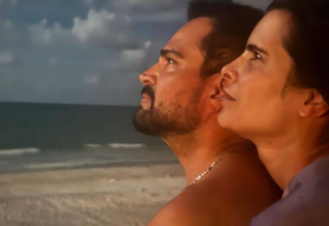 Luciano Camargo e Flávia Fonseca em foto