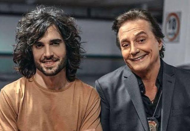 Fábio Jr e Fiuk em foto