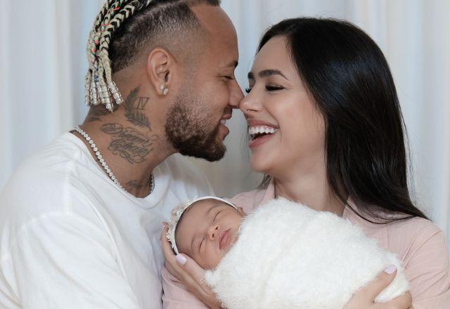 Neymar Jr, Bruna Biancardi e Mel em foto