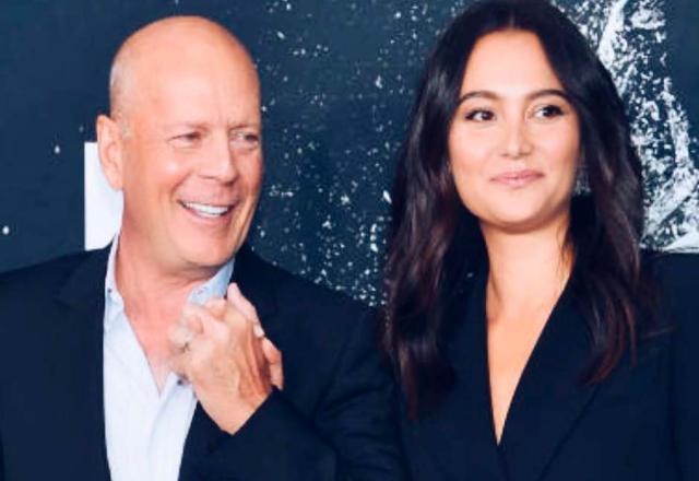 Bruce Willis e esposa