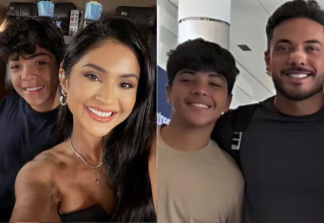 Filho de Wesley Safadão em foto com os pais