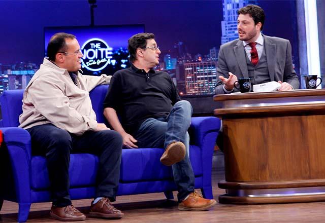 Danilo Gentili ao lado de Antero Greco e Paulo Soares