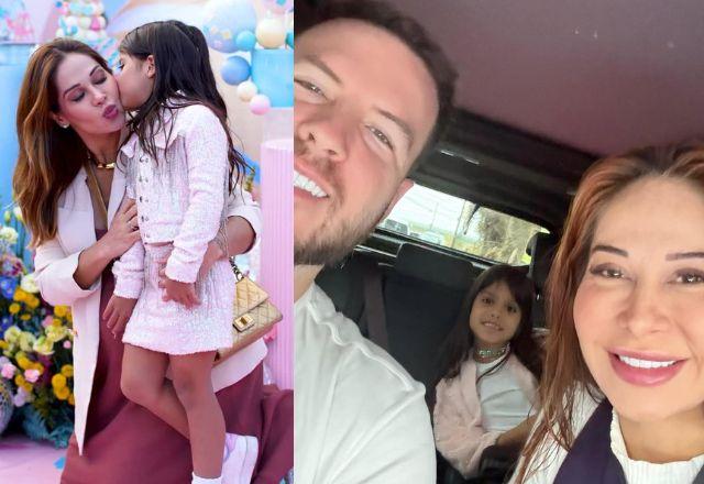 Maíra Cardi agradece Thiago Nigro por festa da filha Sophia