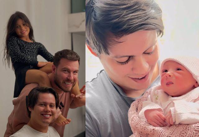 Filho de Maíra reage ao nascimento de irmã caçula