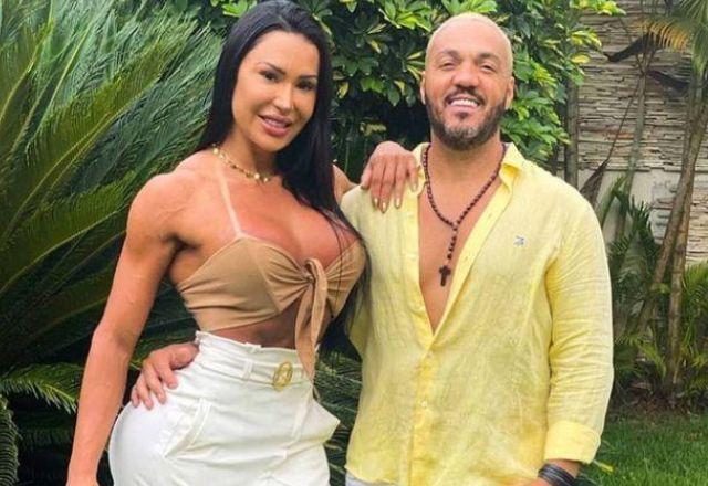 Gracyanne Barbosa e Belo em foto