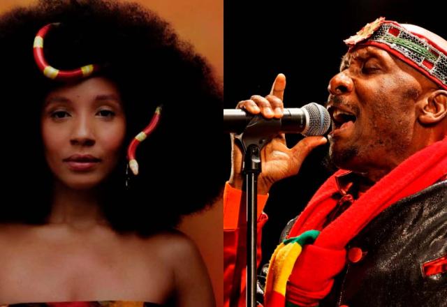 Jimmy Cliff ao lado da filha