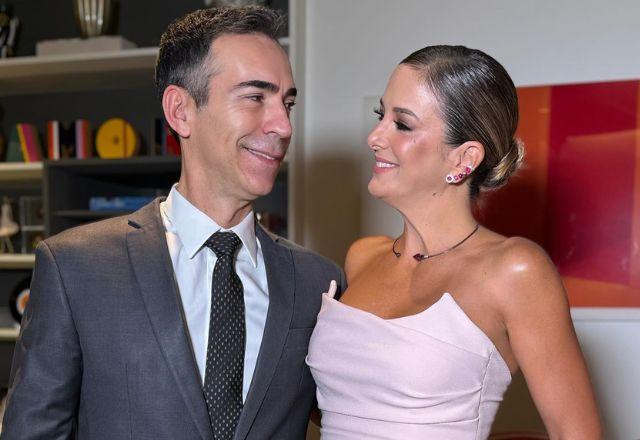 Ticiane Pinheiro e César Tralli em foto